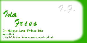 ida friss business card